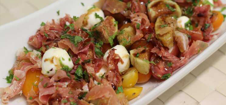 SALAD OF FIGS AND HAM
